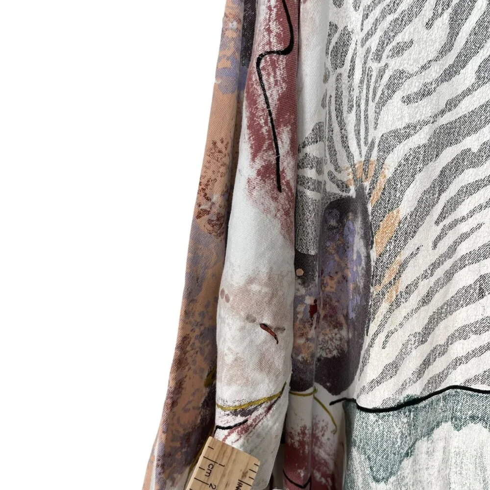 Vintage Kolorway USA Denim Button Up Shirt Womens Large Hand Painted Art to Wear - Picture 13 of 14